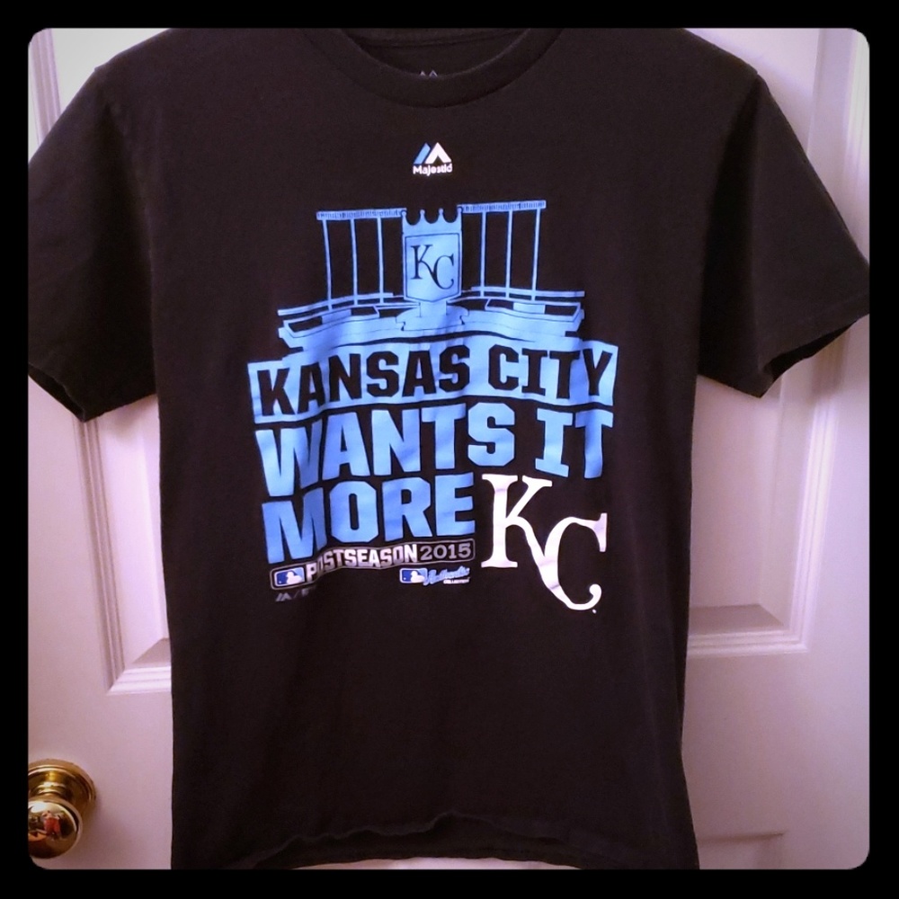 Kansas City Royals 2015 Majestic Postseason Tshirt